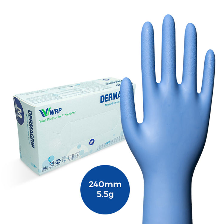 Picture of 1389- WHITE NITRILE EXAMINATION GLOVES * 100 -SML